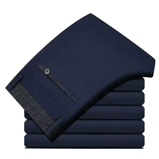 Black Suit Pants for Men Spring and Autumn Stretchy and Non-Ironing Office Trousers Slim Fit Formal Pants for Men Dress Pants