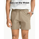 Men's Casual Shorts, 5"/7"/9" Stretch Summer Shorts, Durable Quick Dry Shorts with Elastic Waist