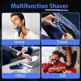 Electric Razor for Men Cordless,Men's Electric Shaver,,Pop-up Trimmer,Wet or Dry Rotary Shaver for Men for Travel,USB Fast Charging