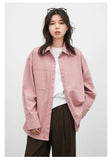 CHIC VEN Fashion Women Shirt Loose Casual Pink Long Sleeve Vintage Cotton Female Blouses Spring Summer 2026 Woman Jacket