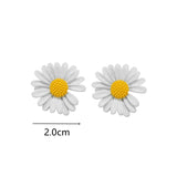 Simple Coffee Flower Drop Dangle Earrings for Women New Korean Fashion Jewelry Wedding Party Girl Elegant Jewelry Accessories