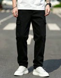 Men's Cargo Jeans: Durable Fabric Resists Wear, Multi-Pockets for Essentials. Perfect for Work, Outdoor Trips, or Casual Days—Comfort Meets Utility!
