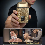 Ufree Electric Foil Shaver for Men 3-Speed Adjustable Bald Head Shaver Face Shaving Beard Trimmer with LCD Display