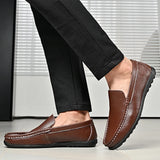 Hot-selling Men's Casual Shoes PU Leather Male Loafers New Arrival Moccasins Light Comfortable Man Driving Wedding Flats Slip-On
