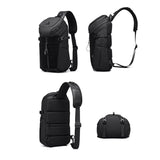 Ozuko Chest Bag Cross Bag Men Waterproof USB Man Crossbody Bag Anti-Theft Short Travel Messenger Sling Fashion Designer