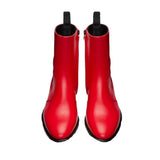 New Chelsea Boots Men Shoes Genuine Leather Red Fashion Versatile Banquet British Style Street Party Wear Classic Ankle Boots