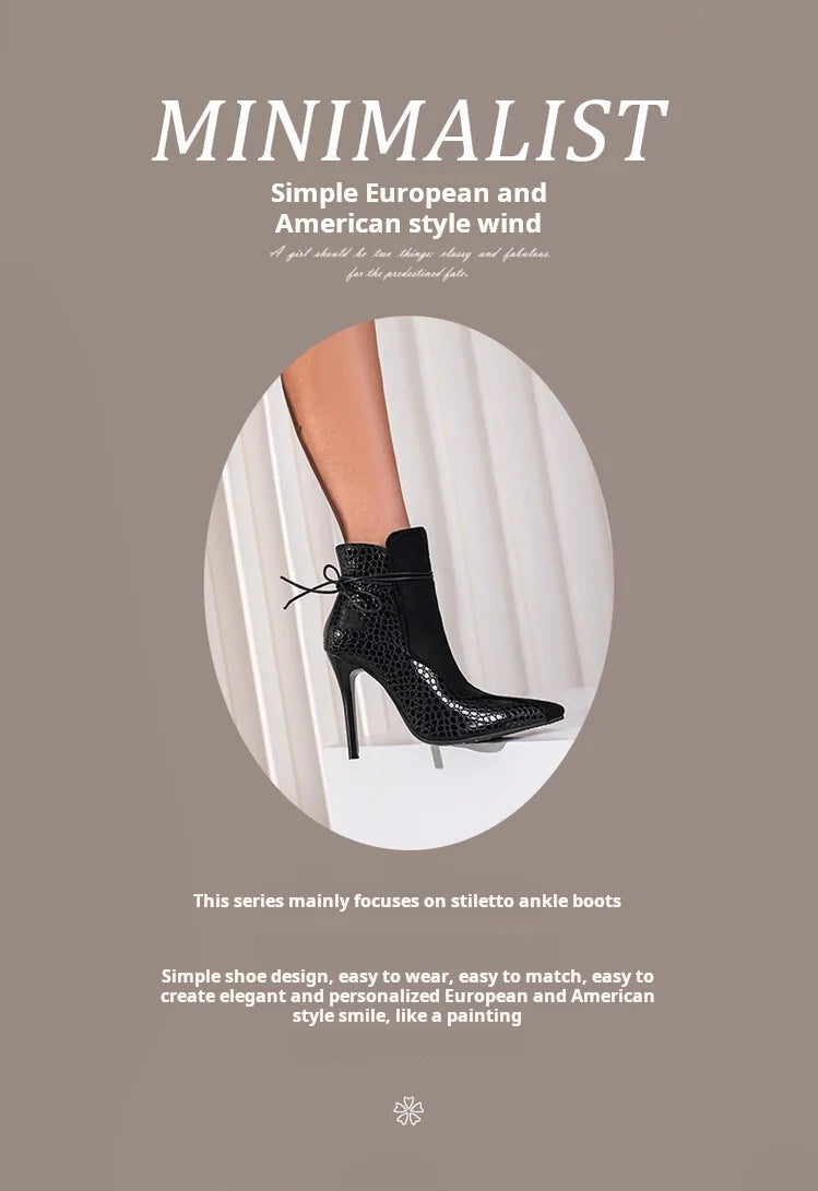 Large Size 34-48 Suede Leather Patchwork Women's Leather Boots Sexy Leopard Print Lace Fashionable Personalized Women's Boots