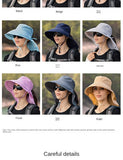 Designer Lightweight Ponytail Hole Visor Hats Summer Bucket Hats for Women Big Brim Outdoor Eye Protection Sunscreen Cap Sun Hat