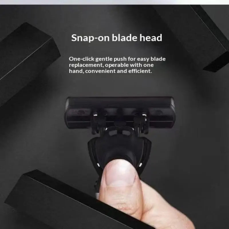 Safety Razor With 3/6/12/18/24/36Pcs 6 Layer Stainless Steel Shaving Cartridges For Men Women Hair Removal Shaving▪