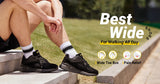 FitVille Men's Walking Shoes Extra Wide Lightweight Sneakers for Flat Feet Arch Fit Heel Pain Relief Non-Slip Running Shoes