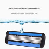Safety Razor With 3/6/12/18/24/36Pcs 6 Layer Stainless Steel Shaving Cartridges For Men Women Hair Removal Shaving▪