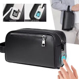 Male Long Money Wallets Mobile Phone Pouch Men Messenger Bag Anti-Theft Men's Fingerprint Lock Bags for Men Leather Hand Bag