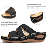 Summer 2025 women's sandals with exposed toes, retro anti slip leather casual women's fashionable versatile sandals