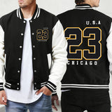 Polk High Number 33 Prints Unisex Jackets Classic Pocket Sportswear Street Fashion Menswear Loose Autumn Baseball Uniform Mens