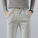Spring Autumn Men's Corduroy Trousers New Men's Clothing Stretch Slim Fit Casual Pants Fashion Mens Business Work Pants
