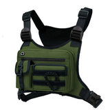 Tactical Outdoor Chest Bag Men's Vest Bag MOLLE Chest Pack for Cycling Bags Running Front Chest Bag Sports Vest Bag