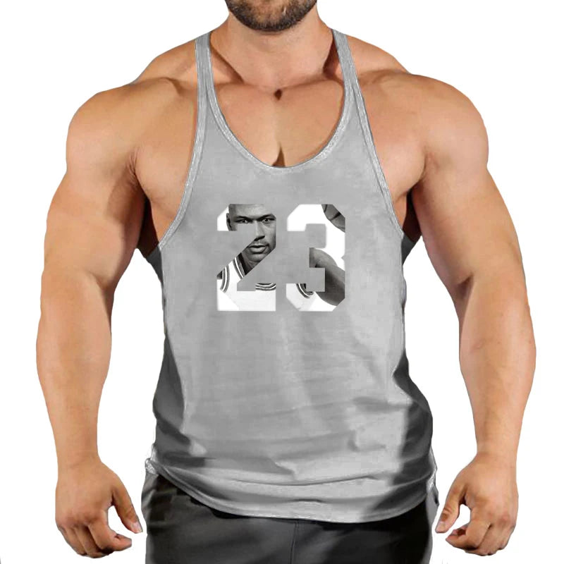 Sleeveless Sweatshirt Muscular Man Gym Shirt Man Men's Clothes Top for Fitness Vests Stringer Clothing Bodybuilding Vest Singlet