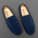 Suede Leather Mens Loafers New Fashion Walking Shoes New Comfy Man Drive Flats Classic Original Style Men Casual Shoes Moccasins