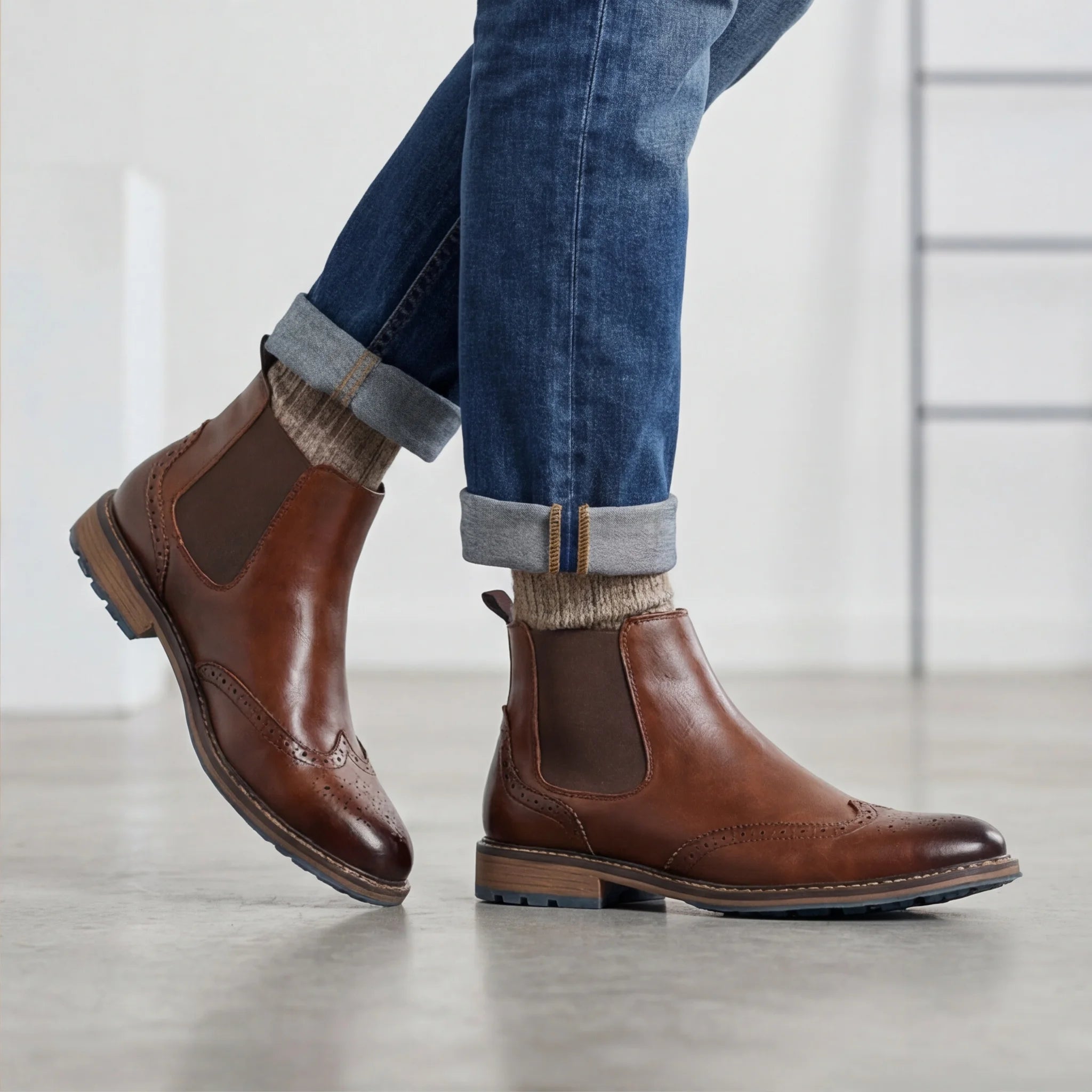 Chelsea Boots Men Comfortable Brand Fashion 2026 ankle boots men