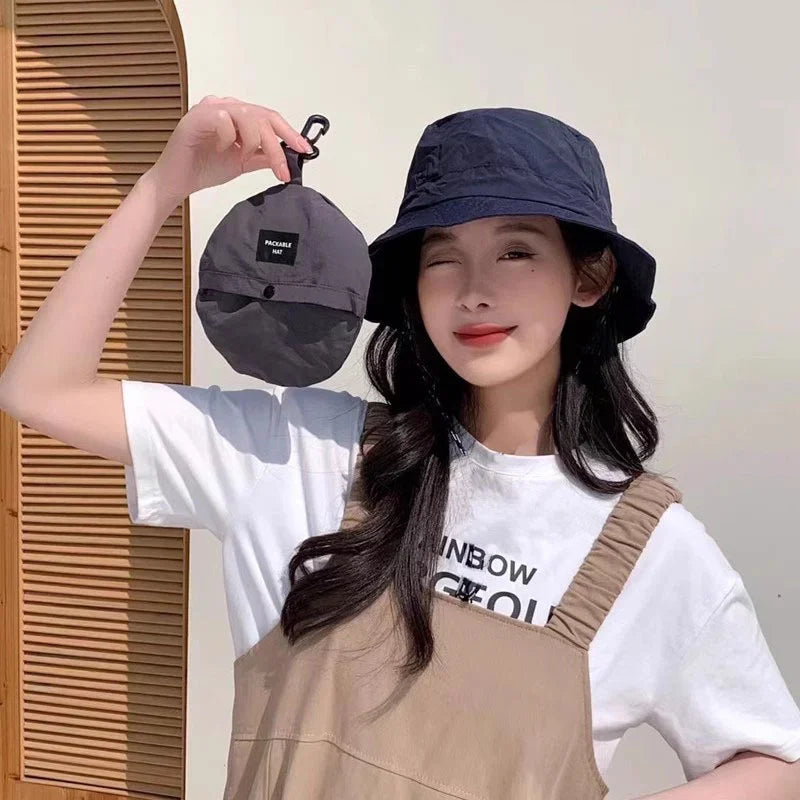 Quick Drying Fisherman Caps Women Men Outdoor Sun Anti-UV Protection Panama Hats Waterproof Camping Foldable Bob Bucket Sunhats