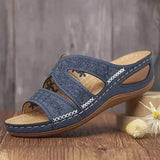 Summer 2025 women's sandals with exposed toes, retro anti slip leather casual women's fashionable versatile sandals