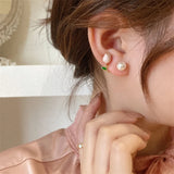 new pattern red tulip flower earrings for women jewelry 2024 trending luxury back hanging Purple women's stud earrings new