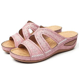 Summer 2025 women's sandals with exposed toes, retro anti slip leather casual women's fashionable versatile sandals