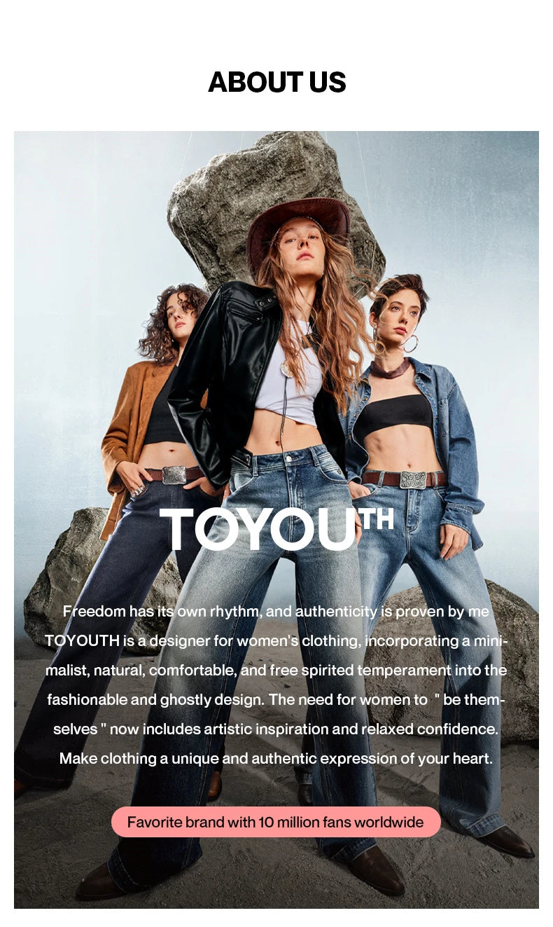 TOYOUTH Women Slub Cotton Jackets 2026 Spring New Cropped Tulip Silhouette Striped Cuff - Turn Up Stand Collar Tops