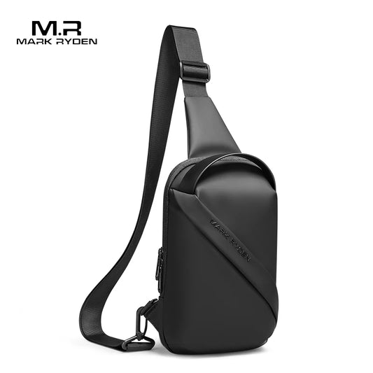 Mark Ryden Men Bag Oxford Sling Bag 7.9 Inch Male Chest Bag Crossbody Bag For Man Moto Biker Shoulder Bags Black New Fashion Bag