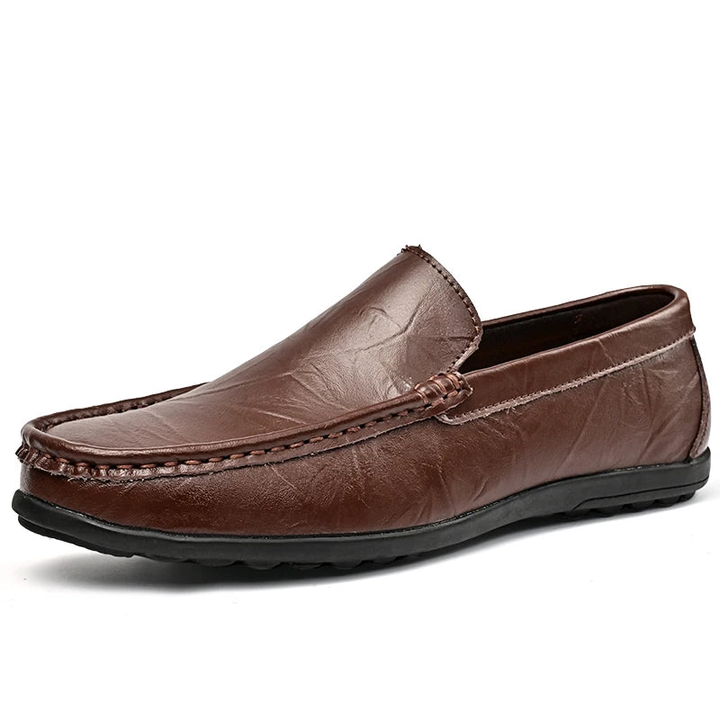 Hot-selling Men's Casual Shoes PU Leather Male Loafers New Arrival Moccasins Light Comfortable Man Driving Wedding Flats Slip-On