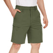 Men's Quick Dry Cargo Shorts Summer Waterproof Hiking Shorts Outdoor Multi-pockets Camping Training Work Shorts Man