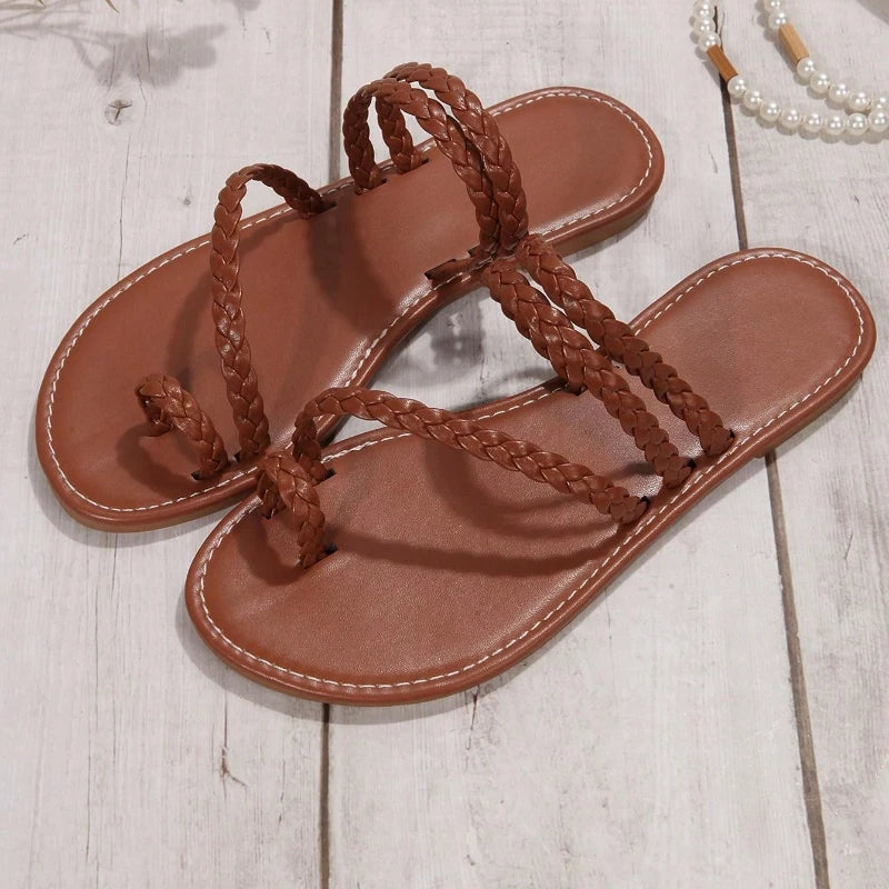 Women's Sandals Flat Sandals Fashion Soft-soled Sandals New Non-slip Sandals for Summer Light Casual Shoes 2025