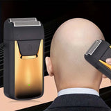 Professional Reciprocating Electric Shaver for Men, USB Rechargeable Foil Razor for Bald Head & Beard Trimming, Waterproof Grooming Tool with Dual Blades Father's Day Gift