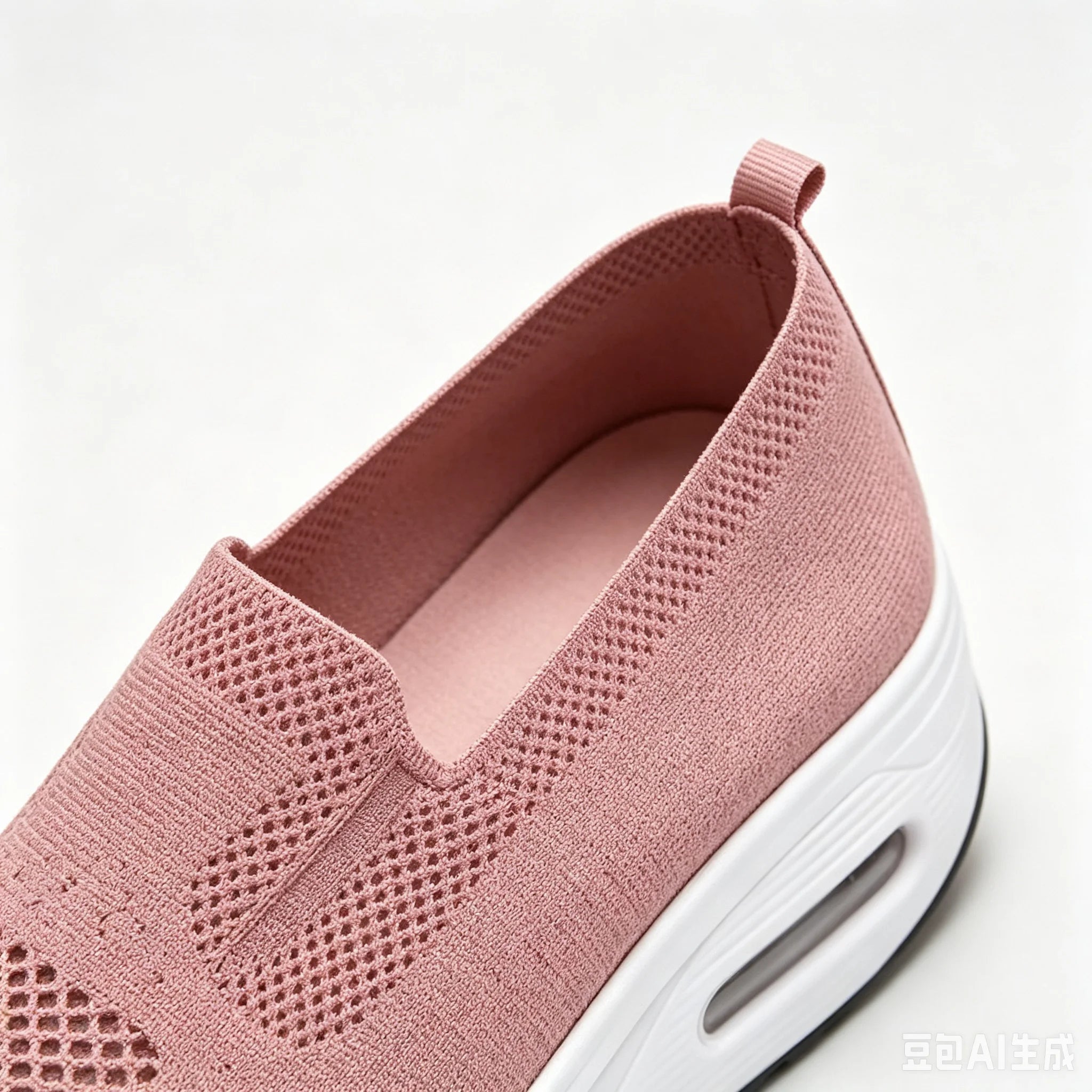 Women Slip On Air Cushion Walking Shoes Breathable Mesh Upper Platform Sneakers Non Slip Soft Sole Casual Loafers Ladies Lightweight Comfort Footwear for Daily Work Travel Outdoor Walking Nursing Shopping White Black Gray Pin
