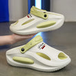 Mens Sandals Summer 2025 New Sports Wearable Durable Beach Clog Shoes Breathable Slip-On Casual Footwear Synthetic Leather