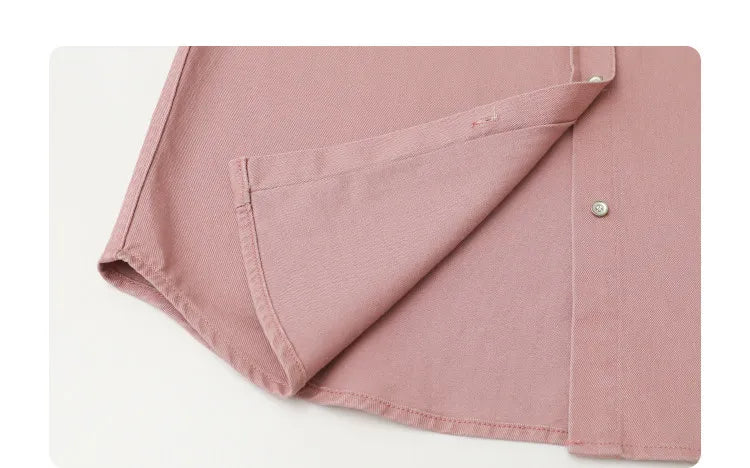 CHIC VEN Fashion Women Shirt Loose Casual Pink Long Sleeve Vintage Cotton Female Blouses Spring Summer 2026 Woman Jacket