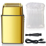 Rechargeable Metal Barber Hair Beard Electric Shaver For Men Electric Razor Bald Head Shaving Machine Finishing Tool