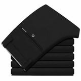 Black Suit Pants for Men Spring and Autumn Stretchy and Non-Ironing Office Trousers Slim Fit Formal Pants for Men Dress Pants