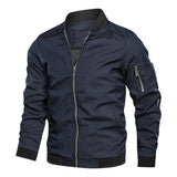 Spring Autumn Men's Windbreaker Jacket Casual Lightweight Jacket For Men Sports Zip Up Coat with Pockets Clothing