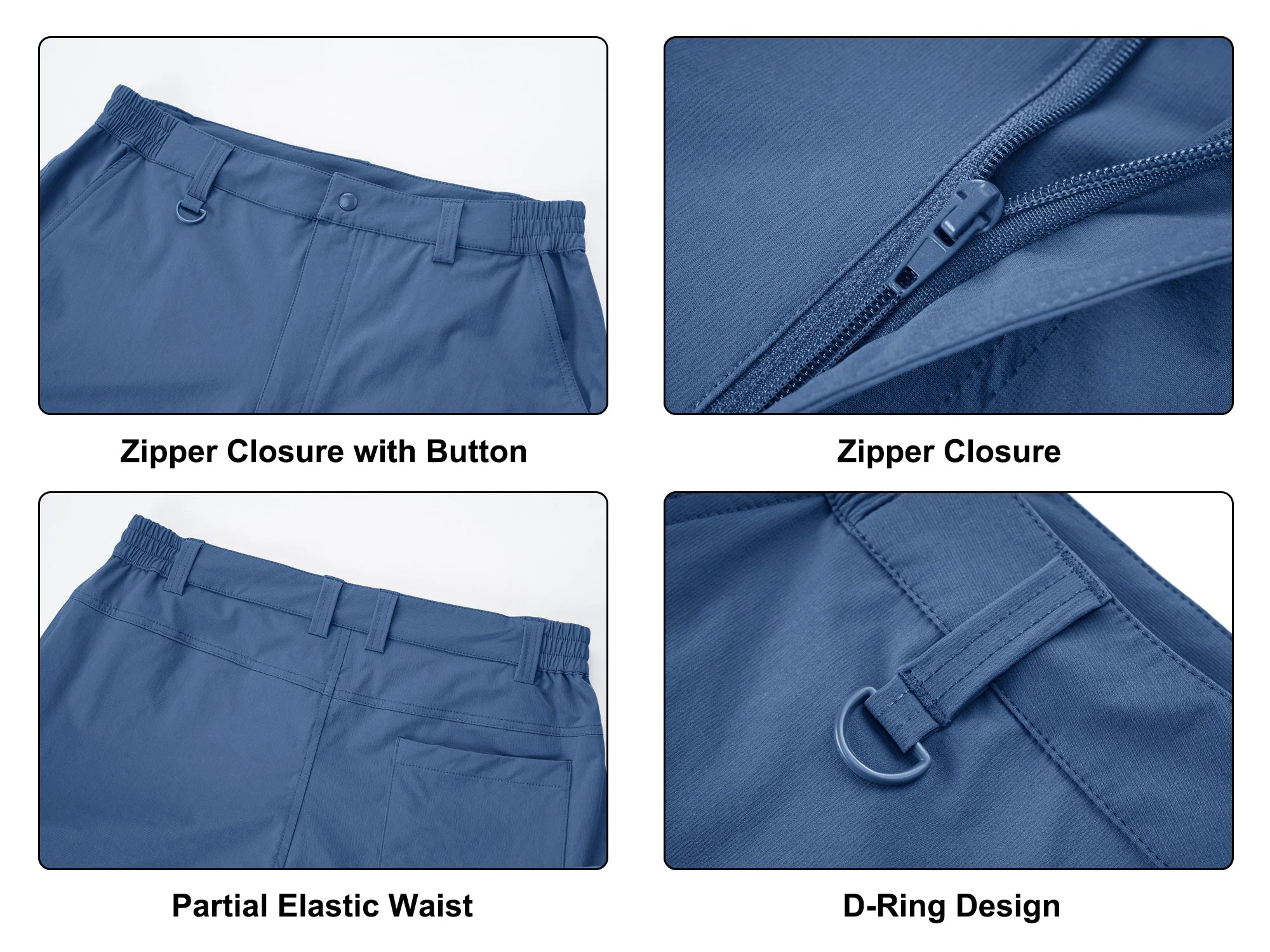 Men's Quick Dry Cargo Shorts Summer Waterproof Hiking Shorts Outdoor Multi-pockets Camping Training Work Shorts Man