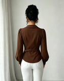 Fashion women Blouses and Shirts White Long Sleeve Blouse 2026 New Spring Autumn Basic Tops Chic Women's Shirt for Women office