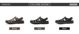 DEKABR Casual Shoes Men Sandals Real Leather Outdoor Mens Summer Sandals Fashion Comfortable Soft Sandals Plus Size 38-48