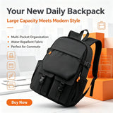 Large Capacity Men's Business Backpack, Waterproof Wear-resistant Fabric, Multi-layer Separate Storage Compartments,Breathable Pressure-reducing Shoulder Straps, Perfect for Daily Commuting and Short Business Trips, Multifunc