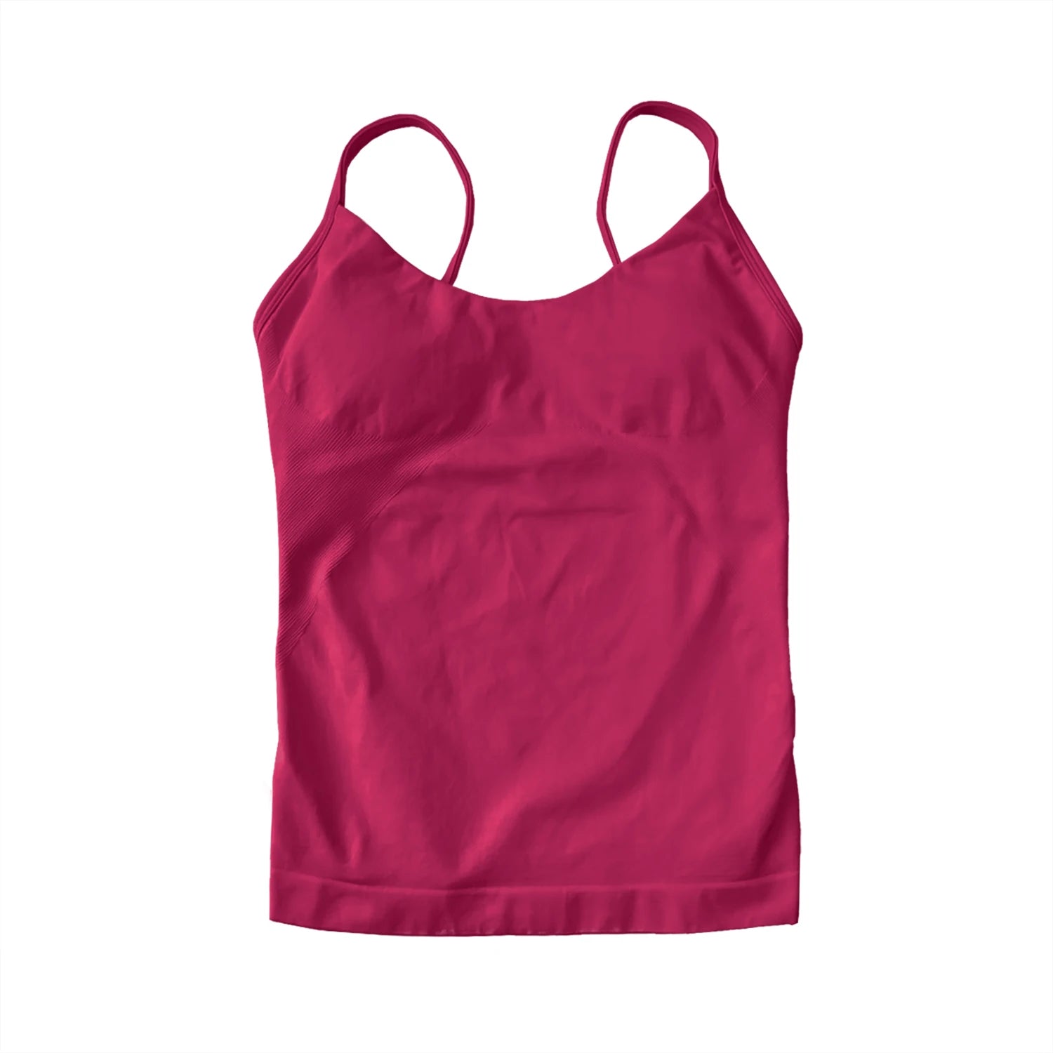 NCLAGEN Women's Pilates Tank Top Gym Clothes Yoga vest with built in bra Thin Strap Seamless Fitness Sportswear Workout Tops