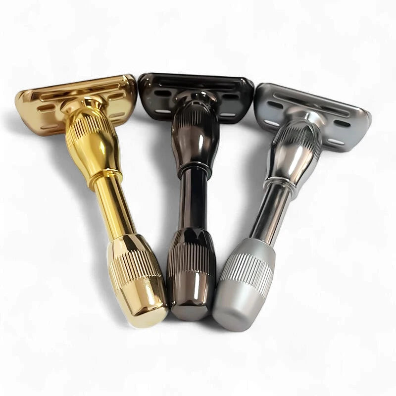 Whityle 19T High-Quality Unique Design Safety Shaver 1-8 Adjustable Sharpness Double-Edged Blade Shaving Razor for Male & Female