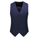 Vest for Men 17 Colors Solid Color Slim Single Breasted Waistcoat Business Fashion Casual High Quality Men Clothing Suit Vests