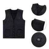 Winter 9/5 Zone Heating Jacket Fast Heating Safety Long Battery Life USB Smart 3 Heating Levels Clothing Unisex Hiking Cycling