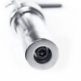 Curl Bar with Collars, 200Lb Capacity, Chrome,Solid Steel,Durability