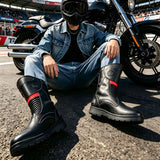 Waterproof Off-Road Motorcycle Boots Anti-Fall Botas Moto Hombre Riding Shoes Protection Comfortable Footwear for Men