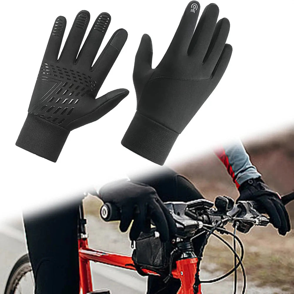 Autumn Winter Outdoor Cycling Gloves Gym Fitness Sports Running Warm Touch Screen Nonslip Gloves Motorcycle Gloves Men Women